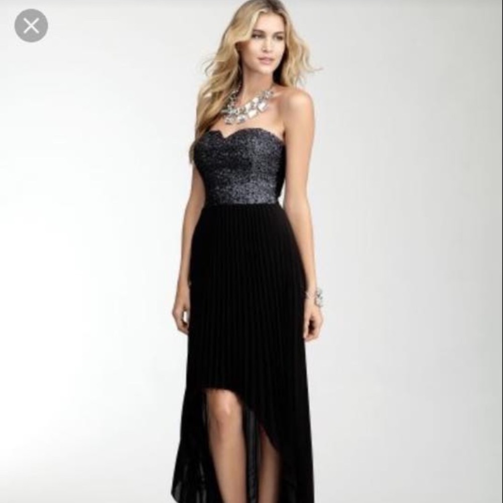 Bebe Hi Low Sequence Dress Size XS
